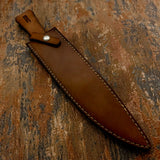White Canyon is supplied with a handcrafted brown leather sheath, individually fitted to the knife. 