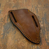 Reinforced edge stitching strengthens the sheath while maintaining a rugged outdoor aesthetic, and the belt carry design ensures the knife remains secure during field use.
