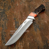 Model # 8107 "Copper Rose" Custom Engraved Bowie Knife
