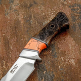Model # 8107 "Copper Rose" Custom Engraved Bowie Knife