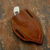 'Ghost Cougar' Custom Hunting Skinning Knife, Scrimshaw Engraving