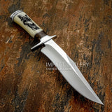 The flowing blade shape and natural handle tones create a strong visual balance between craftsmanship and artwork.
