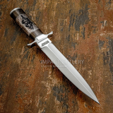The Skull & Serpent is a striking custom dagger that combines dramatic symbolism with precision craftsmanship