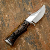 The result is a knife that blends practical hunting performance with storytelling craftsmanship.
