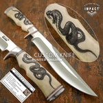 IMPACT CUTLERY CUSTOM ART BOWIE KNIFE