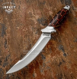 IMPACT CUTLERY RARE CUSTOM D2 FULL TANG BOWIE KNIFE SAW TOOTH BLADEIMPACT CUTLERY RARE CUSTOM D2 FULL TANG BOWIE KNIFE SAW TOOTH BLADE