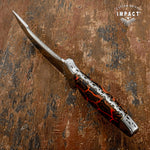 IMPACT CUTLERY RARE CUSTOM D2 FULL TANG BOWIE KNIFE SAW TOOTH BLADEIMPACT CUTLERY RARE CUSTOM D2 FULL TANG BOWIE KNIFE SAW TOOTH BLADE