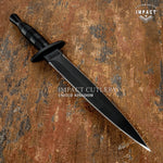 1-OF-A-KIND IMPACT CUTLERY CUSTOM D2 TOOL STEEL COMMONDO DAGGER KNIFE