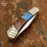 IMPACT CUTLERY CUSTOM FOLDING POCKET KNIFE | LOCK BACK HAND MADE