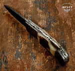 IMPACT CUTLERY CUSTOM DAMASCUS FOLDING POCKET KNIFE | LOCK BACK