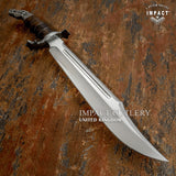 IMPACT CUTLERY CUSTOM D2 STEEL ART BOWIE KNIFE