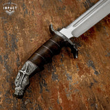 IMPACT CUTLERY CUSTOM D2 STEEL ART BOWIE KNIFE