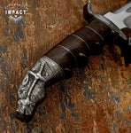 IMPACT CUTLERY CUSTOM D2 STEEL ART BOWIE KNIFE