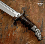 IMPACT CUTLERY CUSTOM D2 STEEL ART BOWIE KNIFE