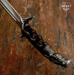 IMPACT CUTLERY CUSTOM D2 STEEL ART BOWIE KNIFE