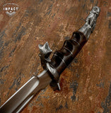 IMPACT CUTLERY CUSTOM D2 STEEL ART BOWIE KNIFE