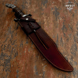 IMPACT CUTLERY CUSTOM D2 STEEL ART BOWIE KNIFE
