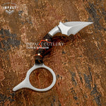 IMPACT CUTLERY CUSTOM D2 MINIATURE KARAMBIT KNIFE
