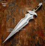 IMPACT CUTLERY CUSTOM D2 ART FULL TANG DAGGER KNIFE