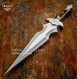 IMPACT CUTLERY CUSTOM D2 ART FULL TANG DAGGER KNIFE