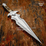IMPACT CUTLERY CUSTOM D2 ART FULL TANG DAGGER KNIFE