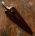 IMPACT CUTLERY CUSTOM D2 ART FULL TANG DAGGER KNIFE