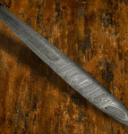 Hand-Forged Damascus Viking Sword – 33.5" Norse-Inspired Longsword with Custom Scabbard, Buy UK Swords