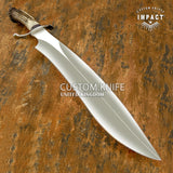 Buy UK Handmade Knife, UK Custom Knife, UK Hand made Knife, Hunting Knife, Dagger, Sword, Pocket Knife, Folding Knife, Chef Knife, Tracker, Survival knife, Bespoke, Kitchen Knife, Cleaver Knife, Bush craft, Axes, Hatchets, Matchets, Hand Forged Damascus, Bull Horn, Crown Antler Bowie, Sasquatch Bowie, Randal Knife