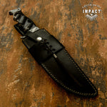 CUSTOM ART DAMASCUS BOWIE KNIFE BY IMPACT CUTLERY