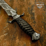 IMPACT CUTLERY UK CUSTOM DAMASCUS ART DAGGER KNIFE