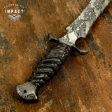 IMPACT CUTLERY UK CUSTOM DAMASCUS ART DAGGER KNIFE