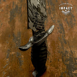 IMPACT CUTLERY UK CUSTOM DAMASCUS ART DAGGER KNIFE