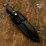 IMPACT CUTLERY UK CUSTOM DAMASCUS ART DAGGER KNIFE