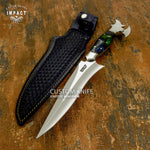 Custom Art Hunting Full Tang Bowie knife