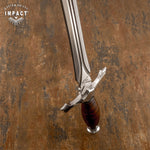 APOLLO ASTRAL ATHLATO CUSTOM FULLER SWORD DAGGER KNIFE STACKED LEATHER HAND MADE BY IMPACT CUTLERY UK