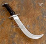 IMPACT CUTLERY RARE COMMANDO CORVO CHILENO KNIFE DOUBE EDGED WENGE WOOD HANDLE