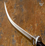 IMPACT CUTLERY RARE COMMANDO CORVO CHILENO KNIFE DOUBE EDGED WENGE WOOD HANDLE