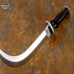 IMPACT CUTLERY RARE COMMANDO CORVO CHILENO KNIFE DOUBE EDGED WENGE WOOD HANDLE