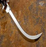 IMPACT CUTLERY RARE COMMANDO CORVO CHILENO KNIFE DOUBE EDGED WENGE WOOD HANDLE