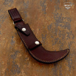 IMPACT CUTLERY RARE COMMANDO CORVO CHILENO KNIFE DOUBE EDGED WENGE WOOD HANDLE