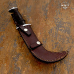 IMPACT CUTLERY RARE COMMANDO CORVO CHILENO KNIFE DOUBE EDGED WENGE WOOD HANDLE