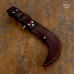 IMPACT CUTLERY RARE COMMANDO CORVO CHILENO KNIFE DOUBE EDGED WENGE WOOD HANDLE