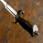 IMPACT CUTLERY 1-OF-A-KIND CUSTOM ART FULLER BOWIE KNIFE WENGE WOOD HANDLE