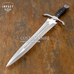 IMPACT CUTLERY RARE CUSTOM FULL TANG SWORD FULLER DAGGER KNIFE EXOTIC WOOD