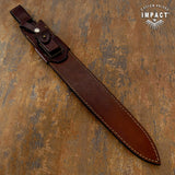 IMPACT CUTLERY RARE CUSTOM FULL TANG SHORT SWORD FULLER DAGGER KNIFE MICARTA