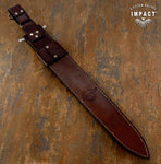 IMPACT CUTLERY RARE CUSTOM FULL TANG SHORT SWORD FULLER DAGGER KNIFE MICARTA