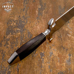 IMPACT CUTLERY 1-OF-A-KIND CUSTOM MASSIVE BOWIE KNIFE WENGE WOOD HANDLE