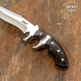 IMPACT CUTLERY RARE CUSTOM FULL TANG SUB HILTED BOWIE KNIFE | WENGE WOOD HANDLE
