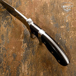 IMPACT CUTLERY RARE CUSTOM FULL TANG SUB HILTED BOWIE KNIFE | WENGE WOOD HANDLE