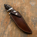 IMPACT CUTLERY RARE CUSTOM FULL TANG SUB HILTED BOWIE KNIFE | WENGE WOOD HANDLE